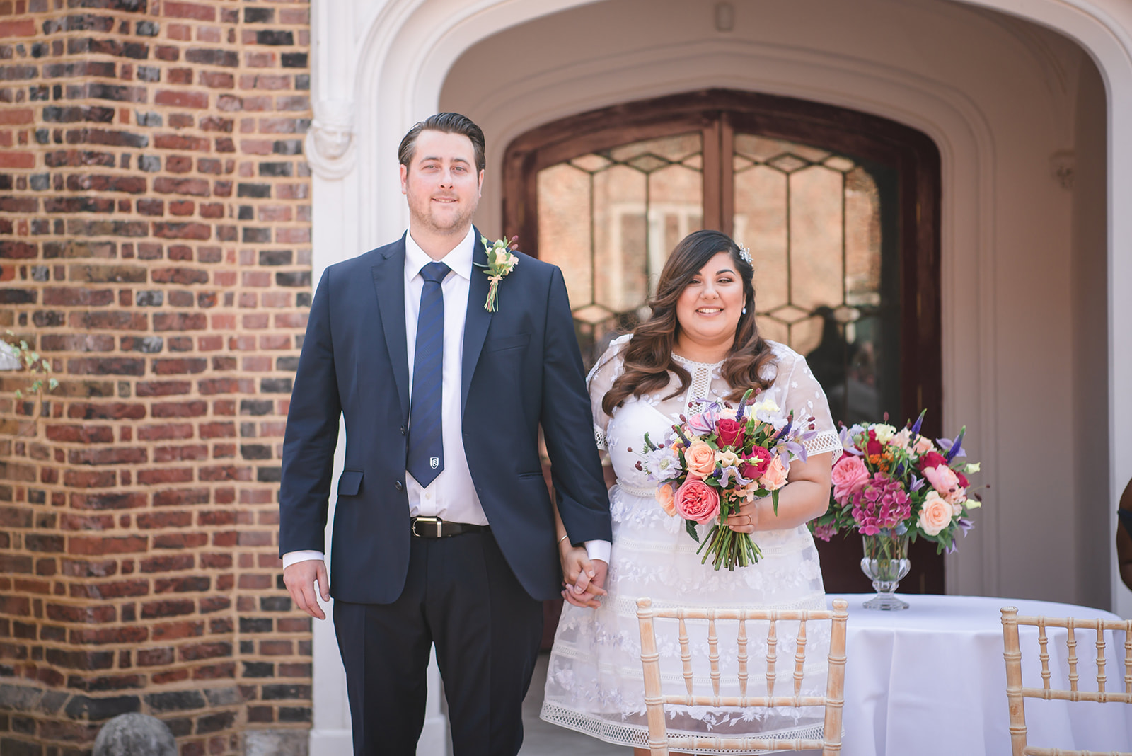 Nikita and Chris's wedding ceremony at the Fulham Palace