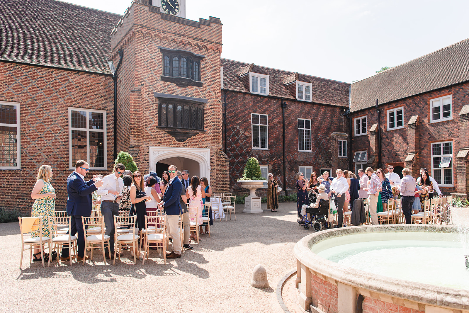 Nikita and Chris's wedding ceremony at the Fulham Palace