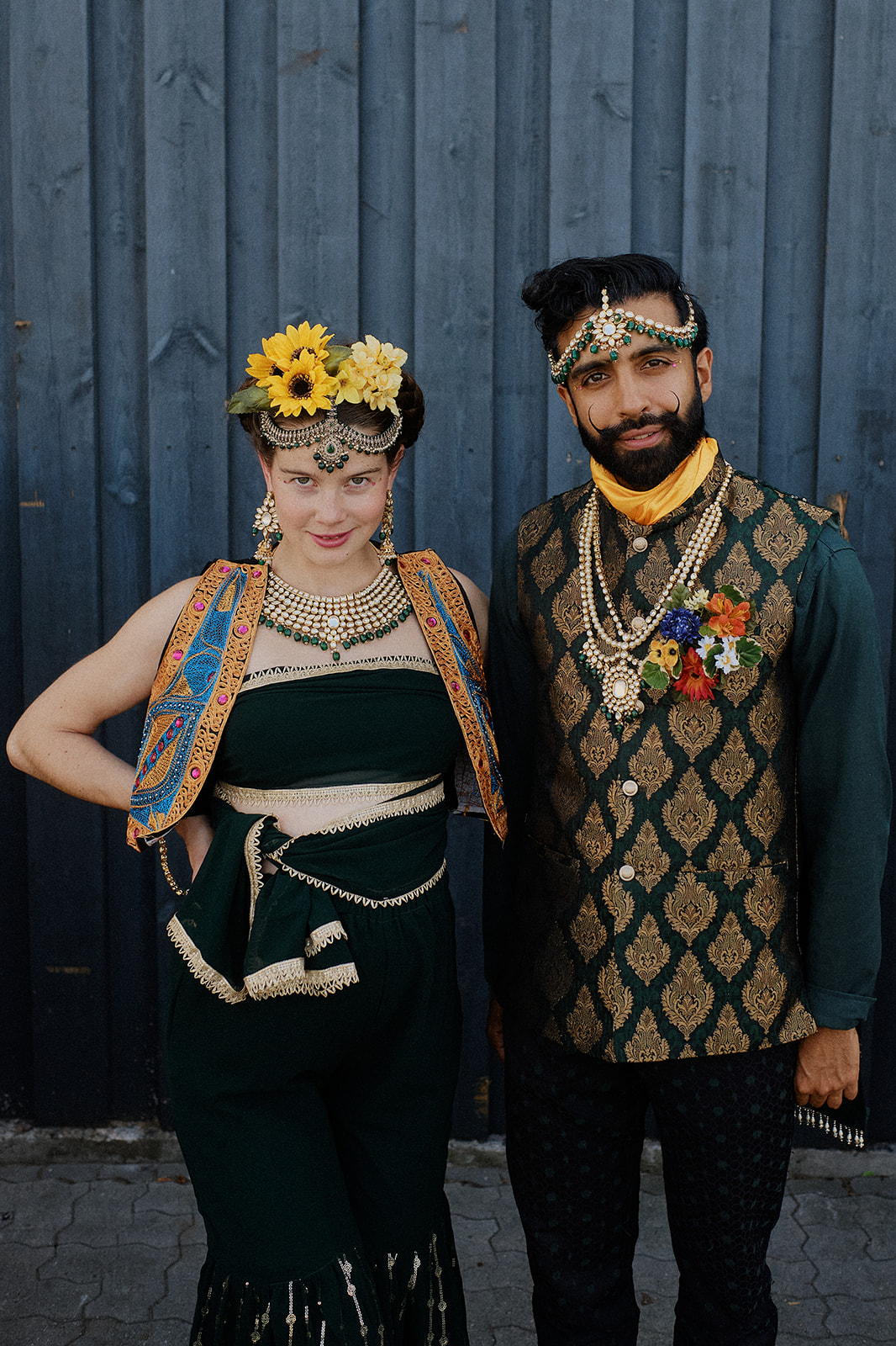 Danish Persian Couple Copenhagen Fabulous Colourful Photoshoot