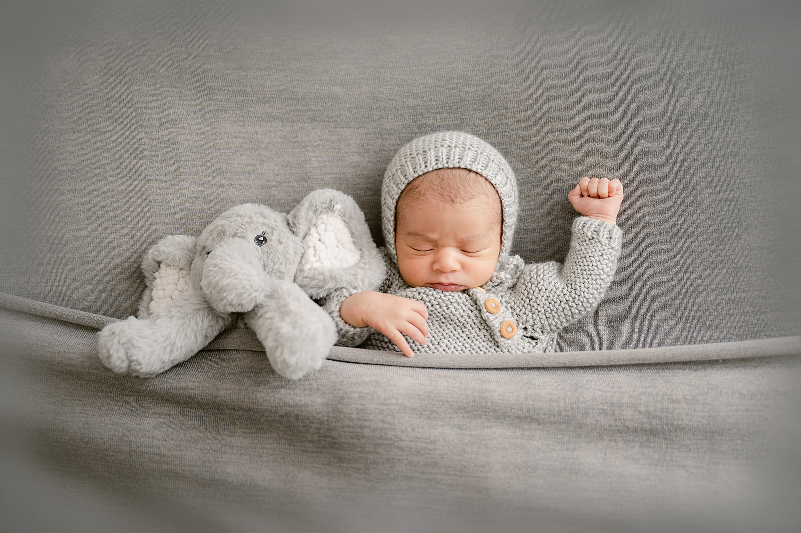 Grey Newborn | Princeton MN Newborn Photography Studio | Safety Certified Newborn Photographer with 10 years experience