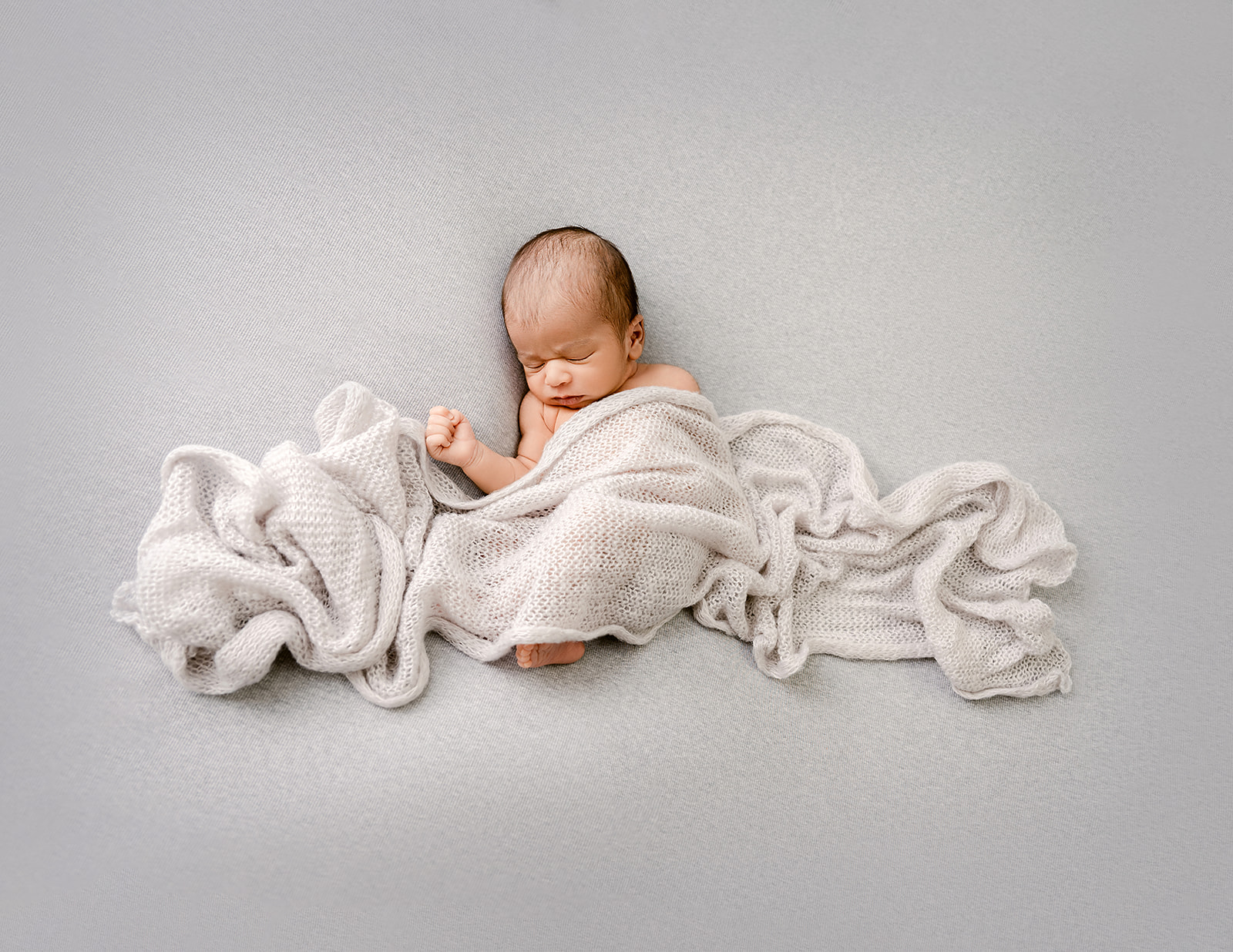 Grey newborn | Princeton MN Newborn Photography Studio | Safety Certified Newborn Photographer with 10 years experience
