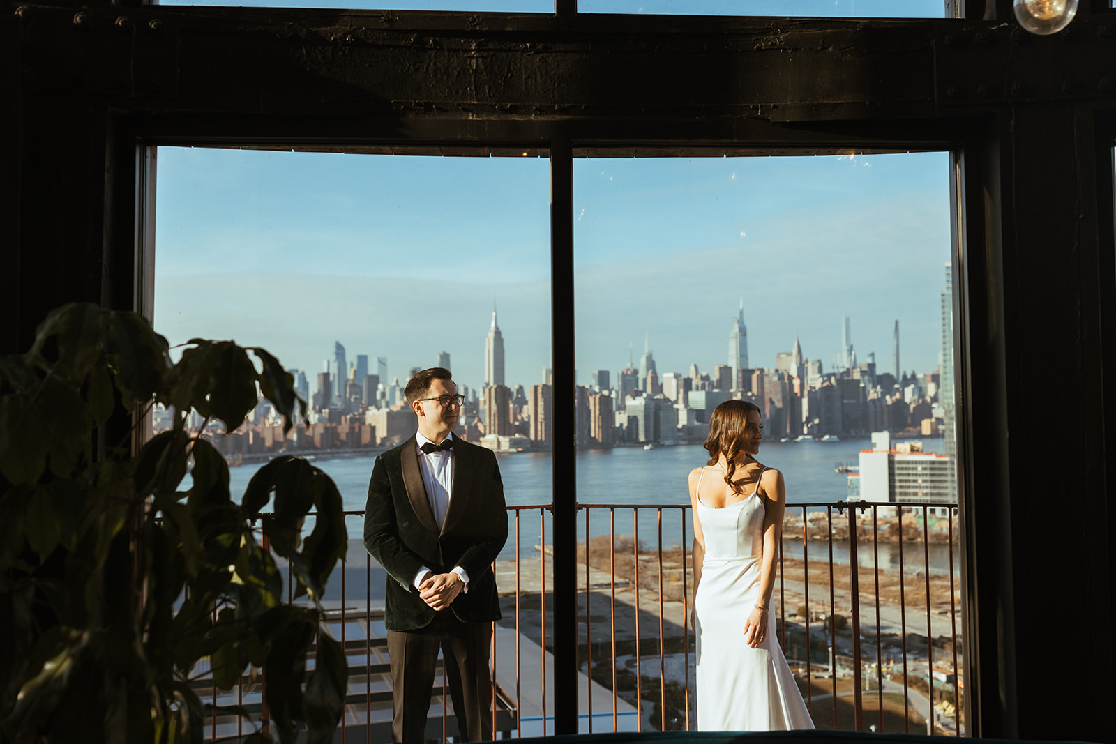 A modern and romantic candle-lit wedding with rustic-chic touches at Brooklyn Winery. Shot by Weddings by Nato