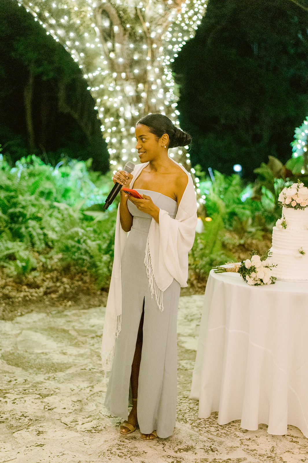 Reem Acra Wedding Dress adding glamour to Bales & Shelby's Wedding in Miami
