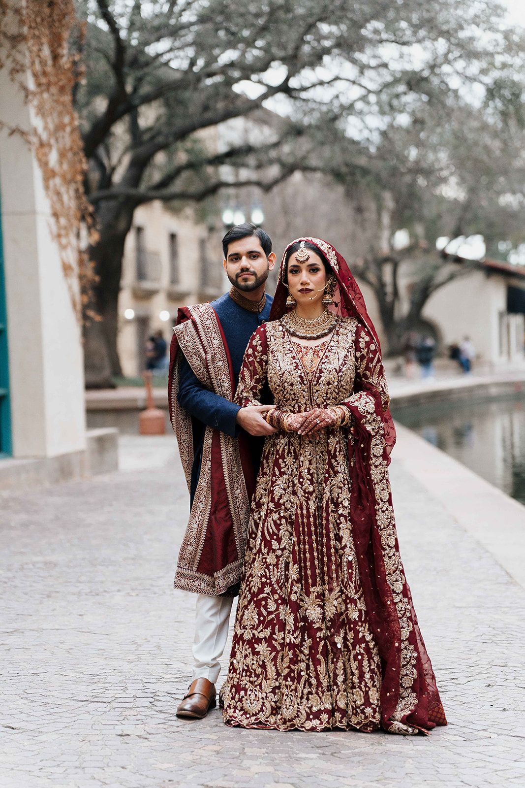 desi pakistani couple on wedding day