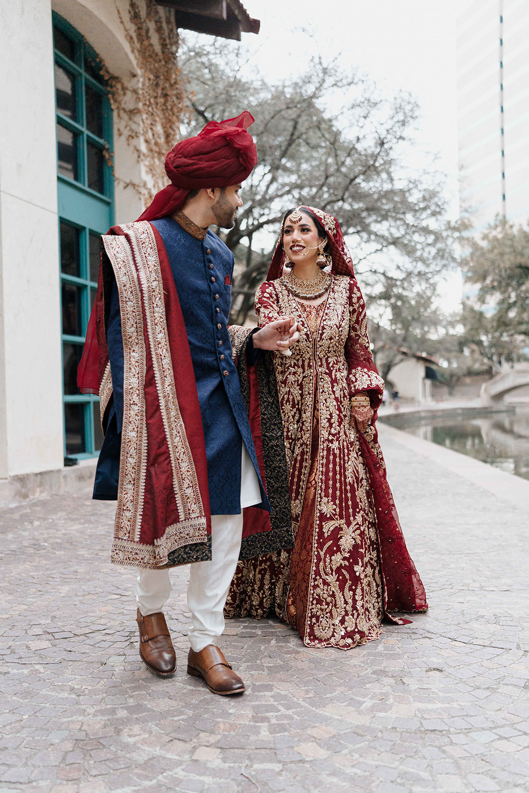 desi pakistani couple on wedding day