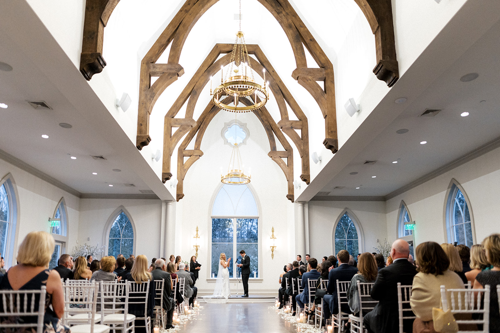 Wedding ceremony at Park Chateau chapel