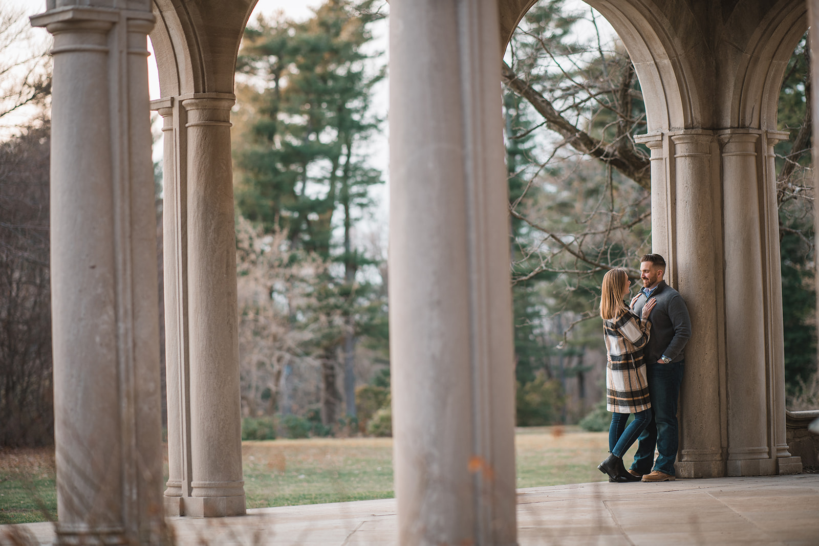 Engagement session at Planting Fields