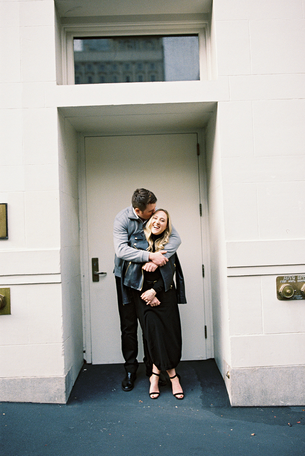 A couple who took their engagement photos in San Francisco