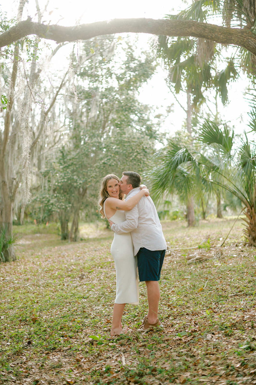 "Engagement session featuring beautiful Tampa scenery"
