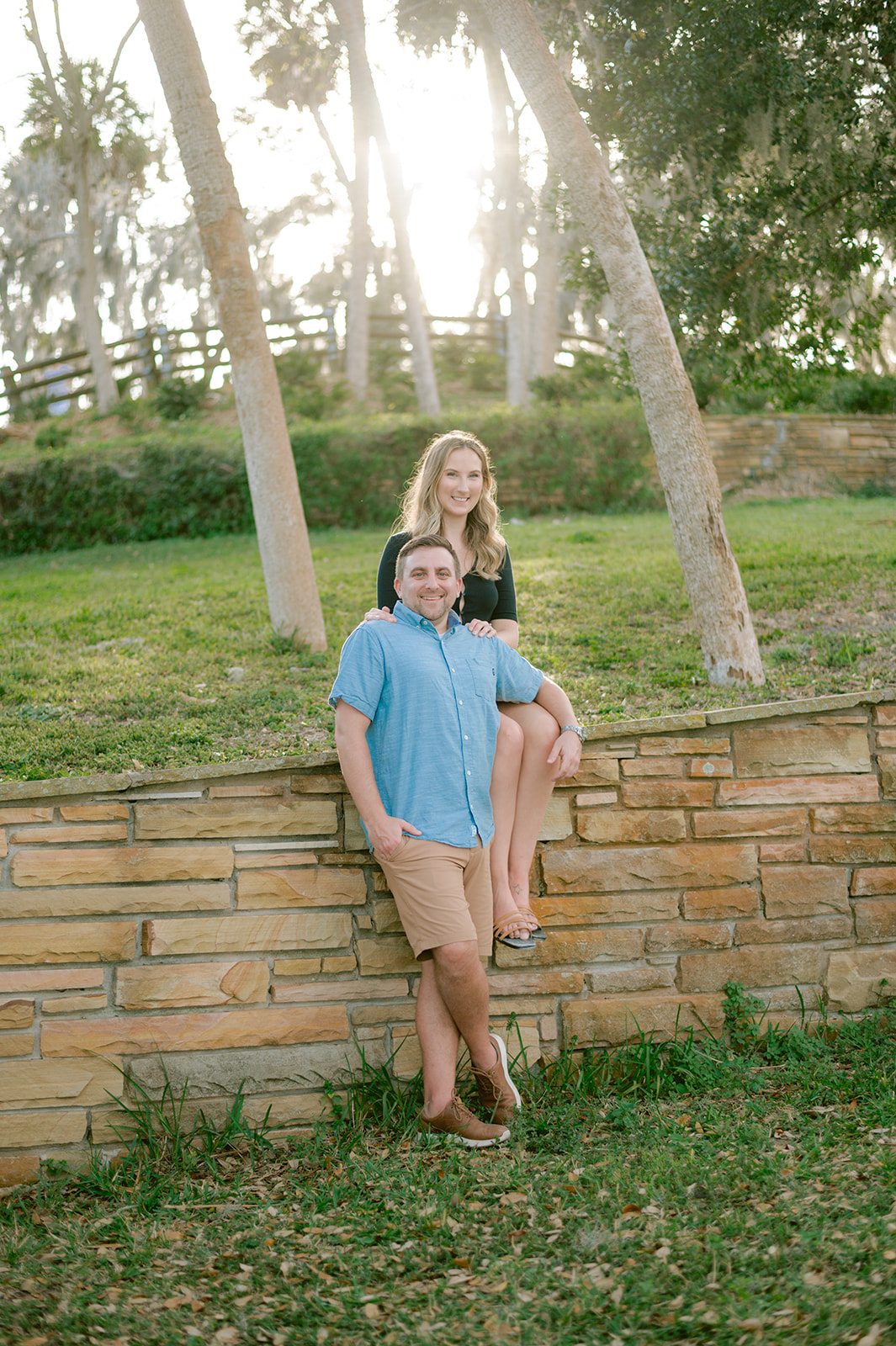 "Fun and casual engagement photo session in Tampa"
