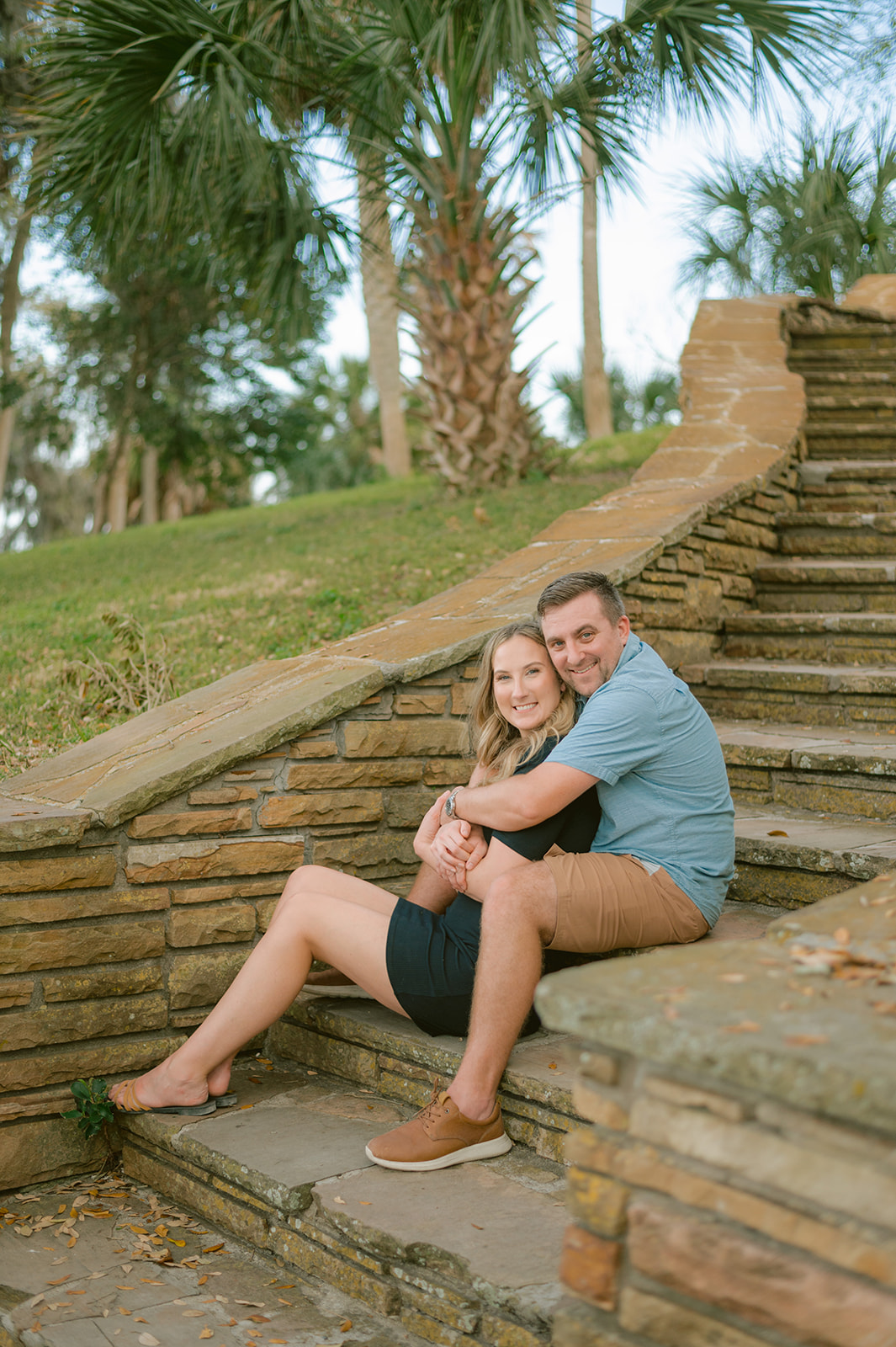 "Intimate and romantic engagement photography at Philippe Park"
