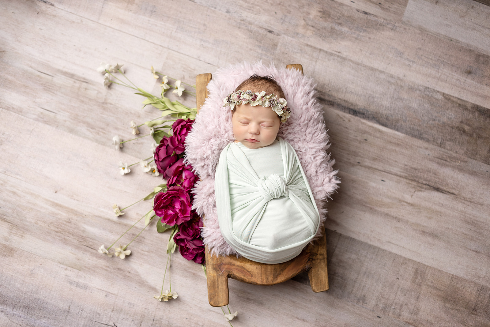 Floral Newborn Girl Pictures, Carthage, Joplin, Missouri