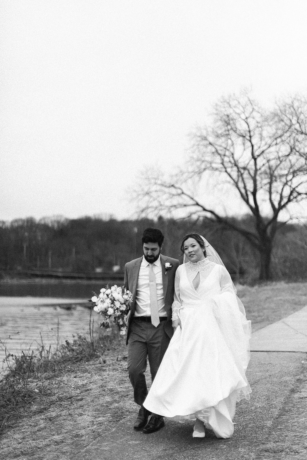 film style wedding photos