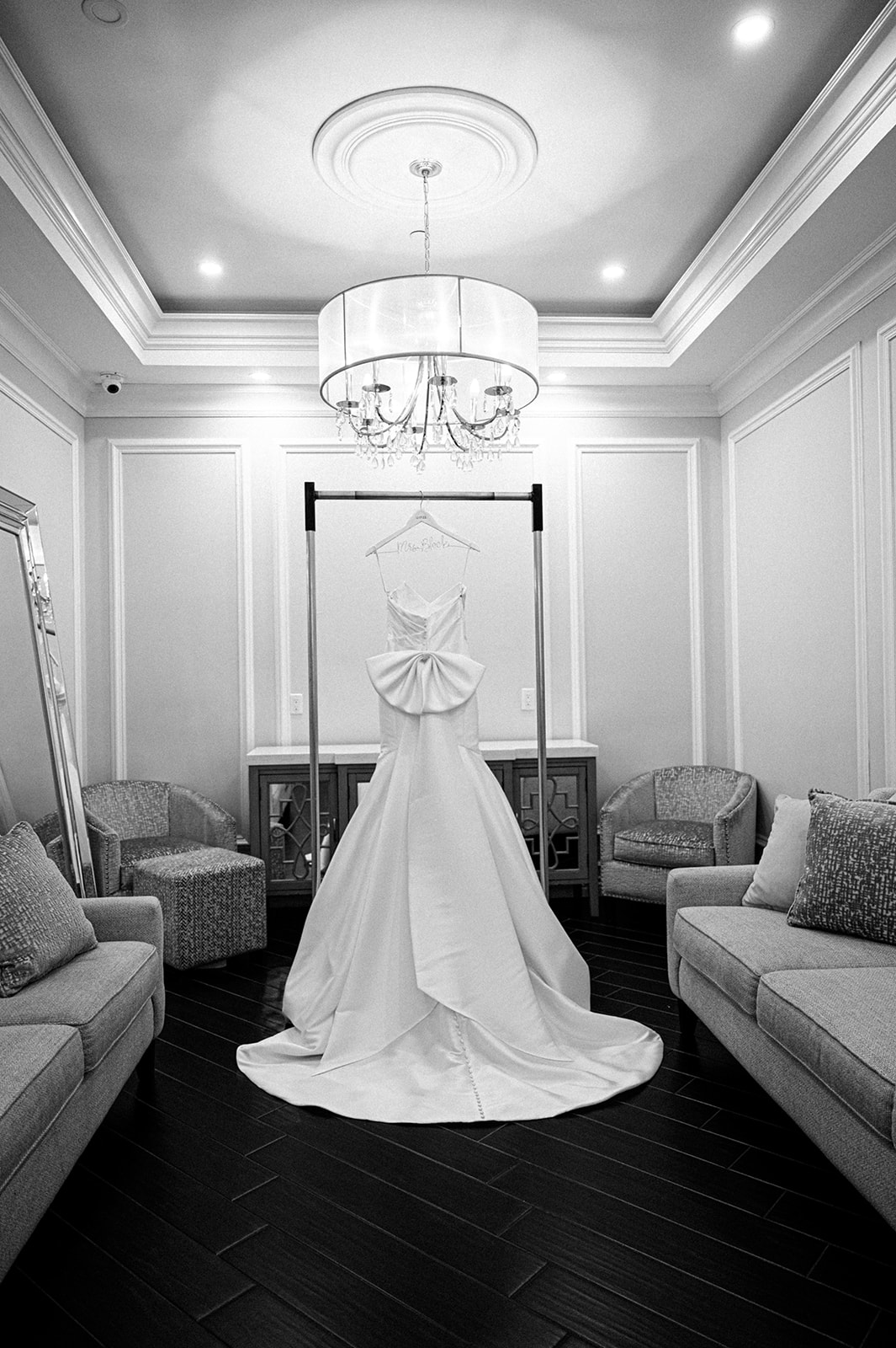 Wedding dress photo at The Rockleigh