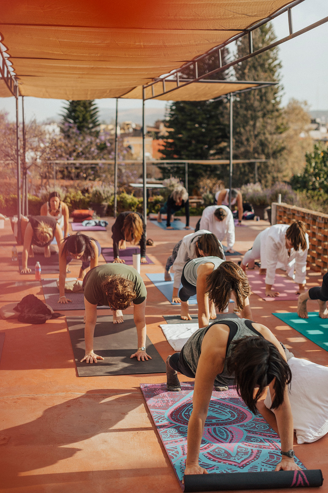 Yoga and art retreat at Casa de la Noche in San Miguel de Allende, by Hallie Kathryn Photography