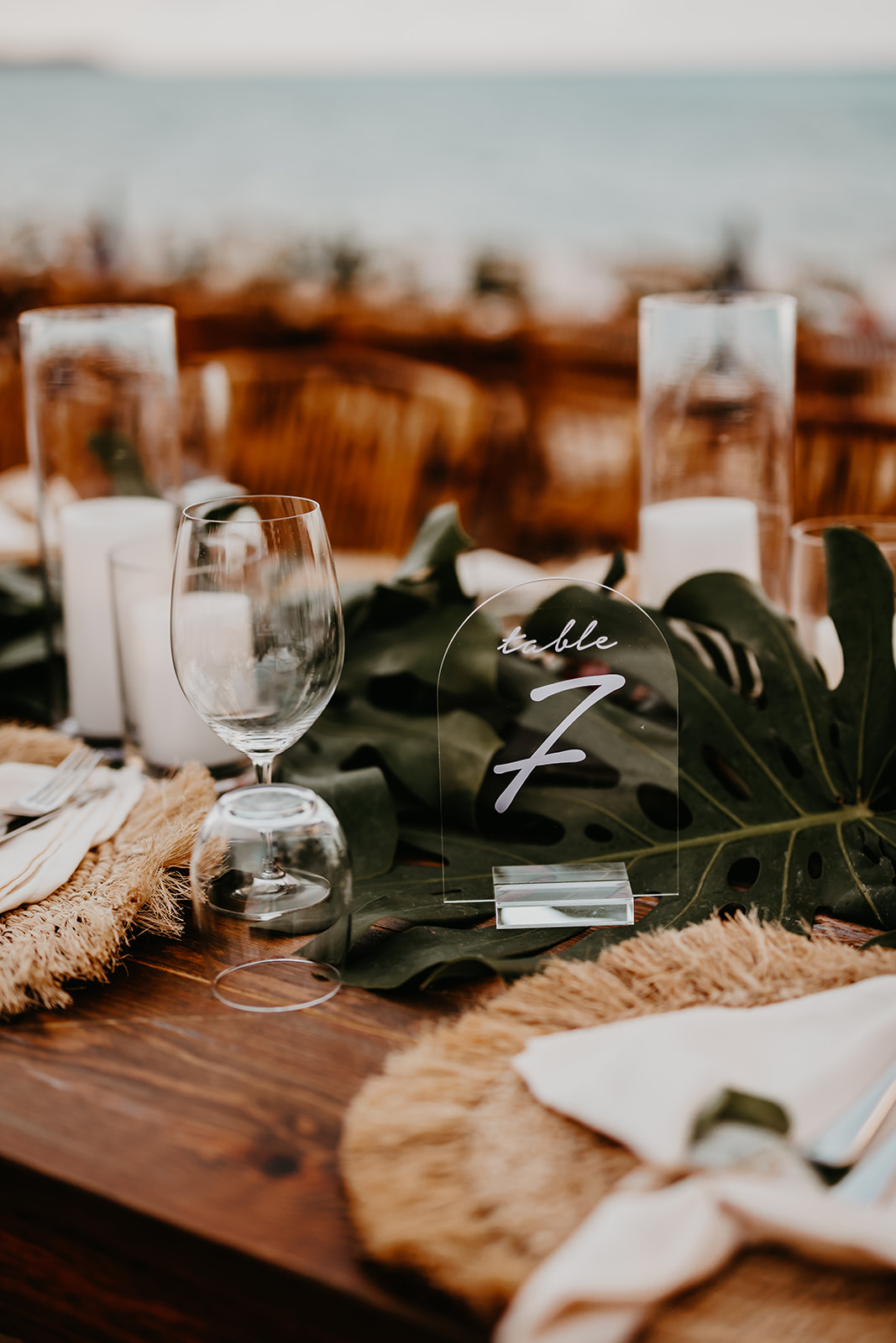 Charming wedding details capturing the essence of a tropical paradise in the British Virgin Islands