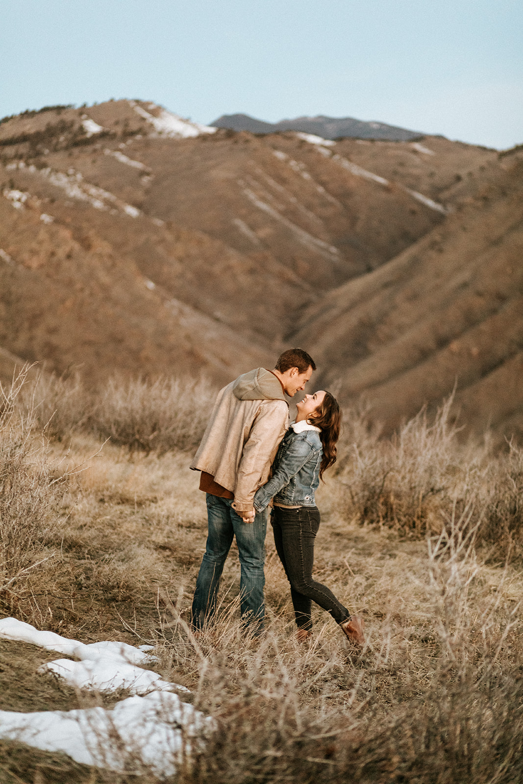 Lookout mountain winter engagement session