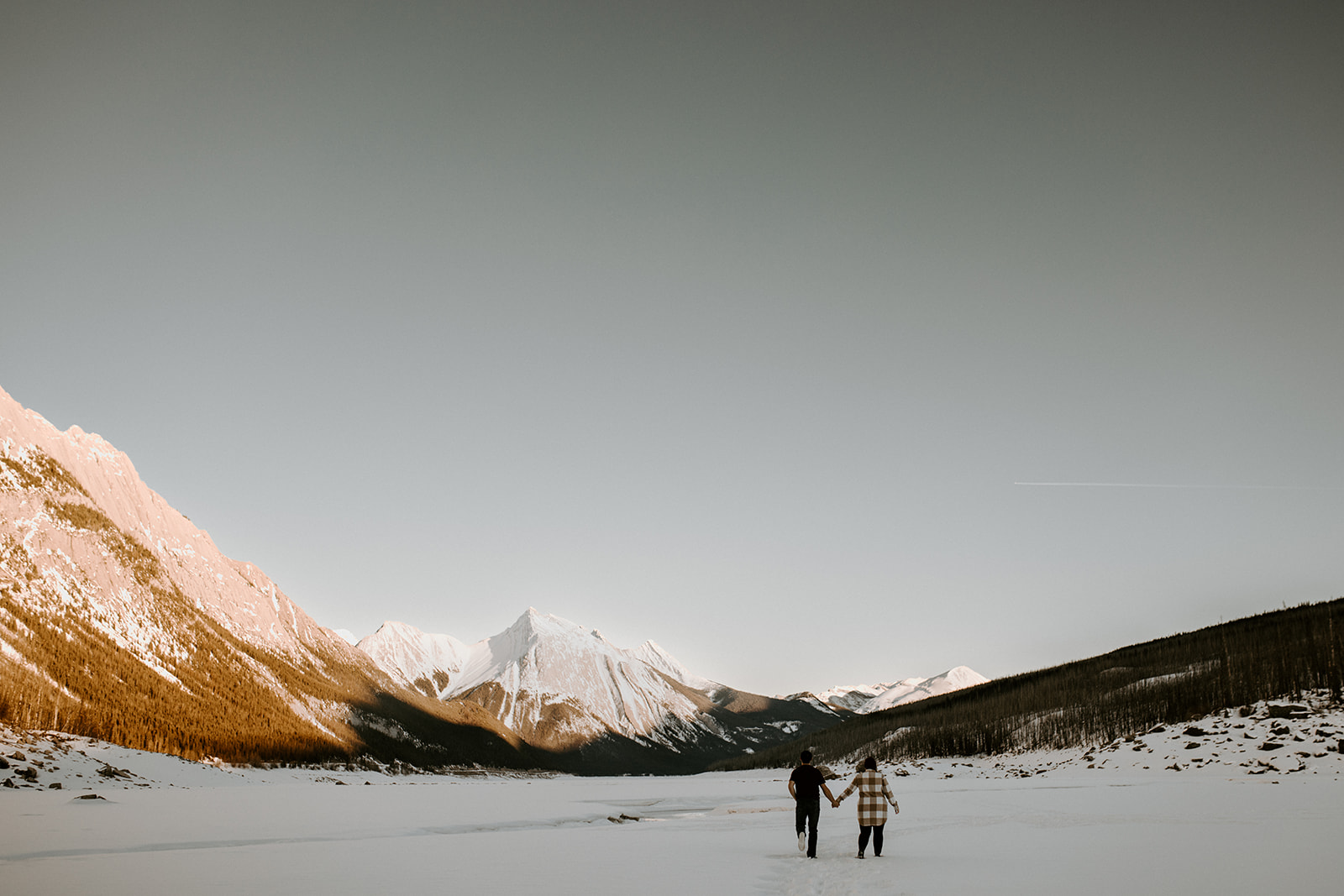 Jasper Engagement Session in the Winter