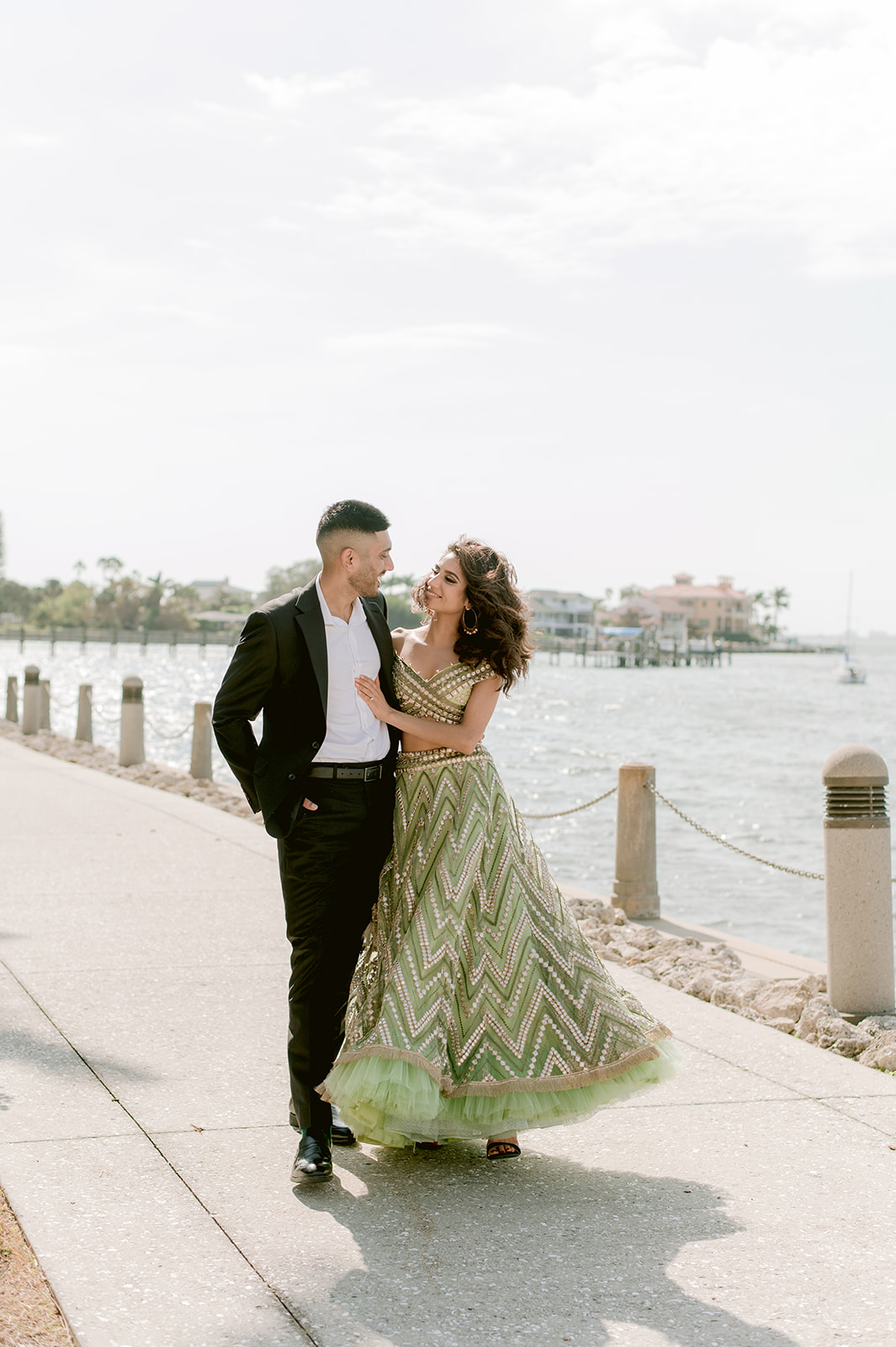 "Ringling Museum engagement shoot captures the beauty and magic of Indian love and culture"
