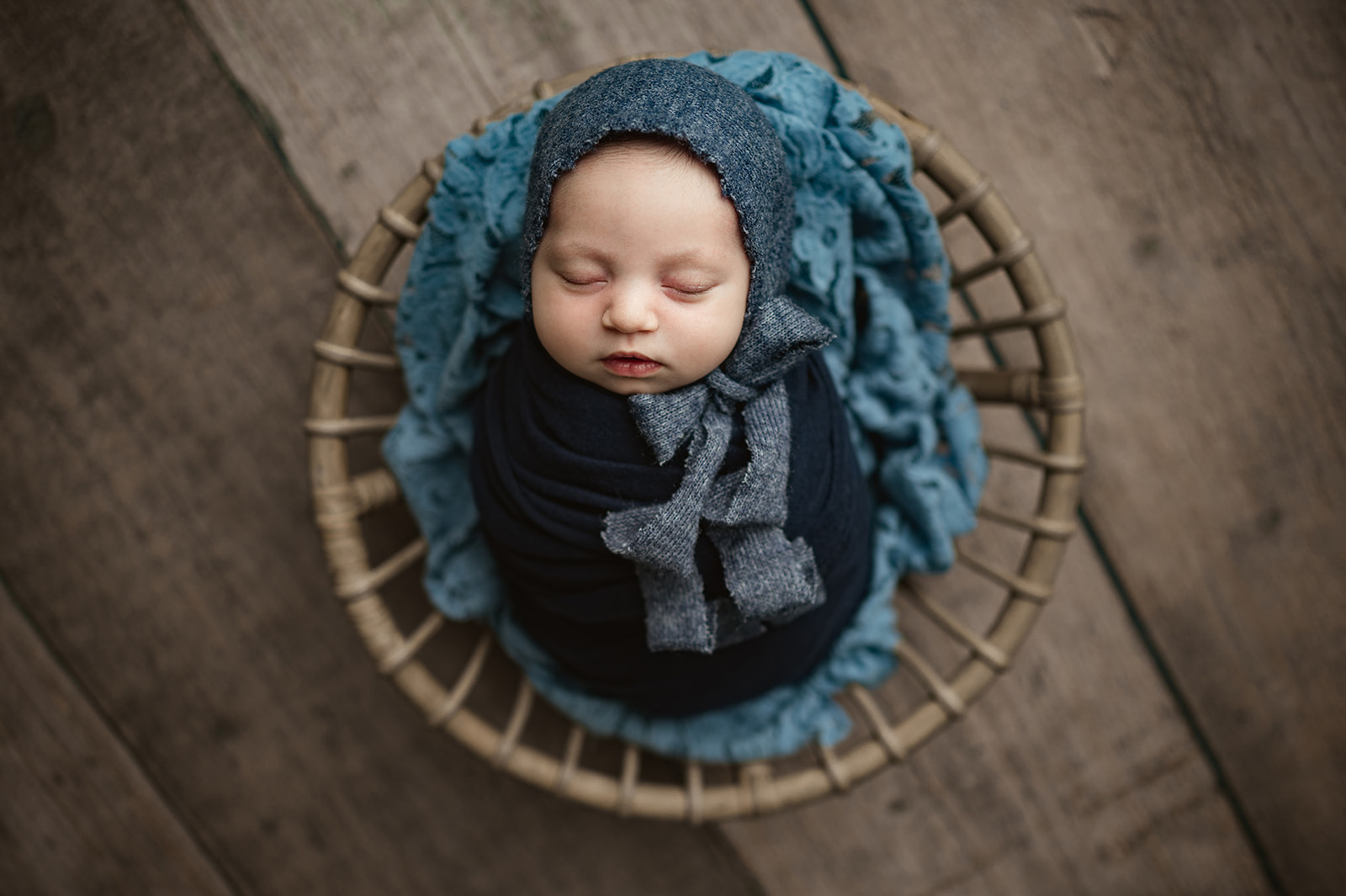 Newborn Basket Photography
