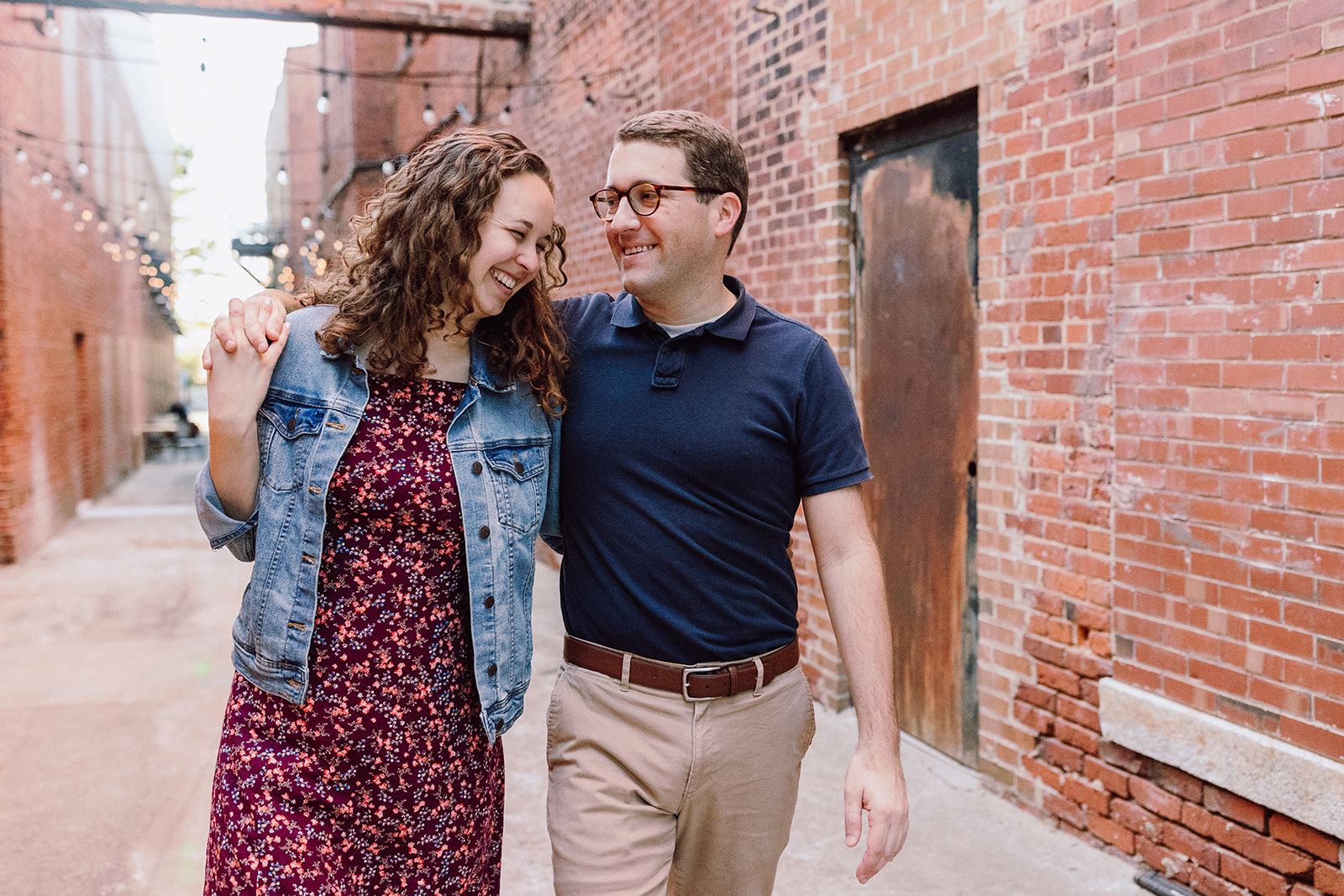 Engagement Session in Downtown Durham NC at Alley Twenty-Six