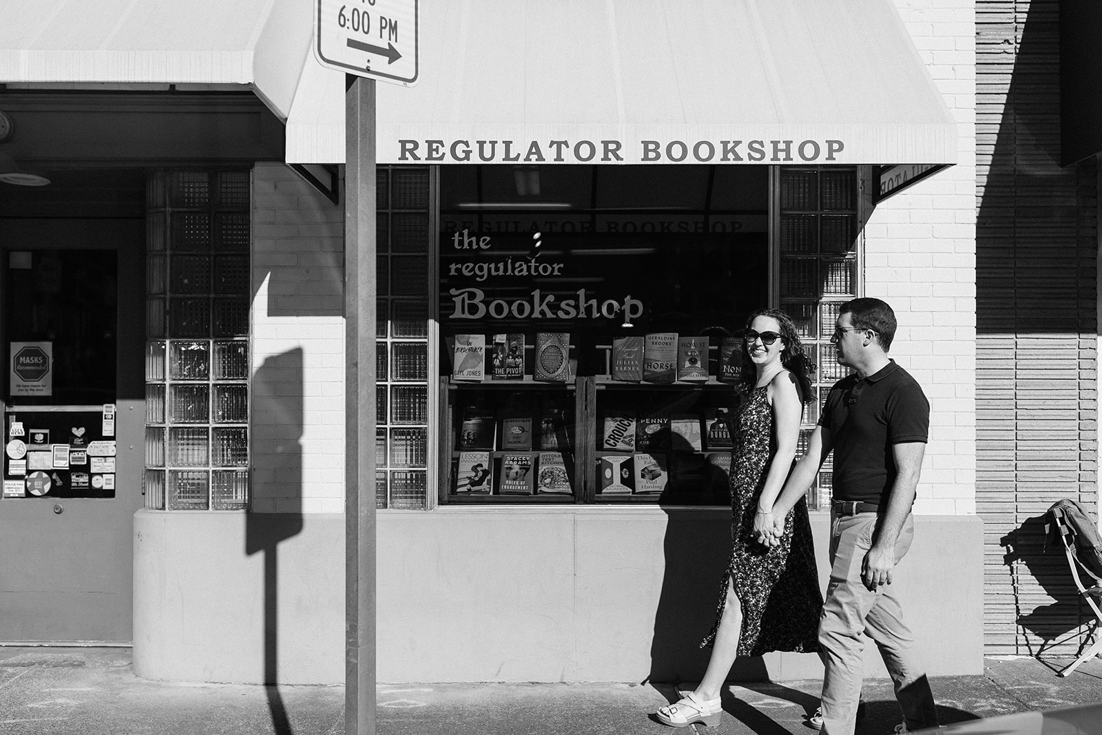Regulator Bookstore Engagement Session in Durham NC