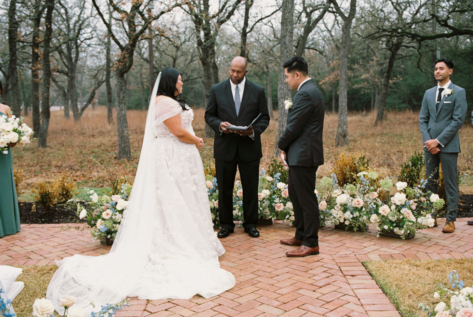 This Sweet Couple Got Married at The Grand Lady on a Rainy Winter Day in Austin Texas.
