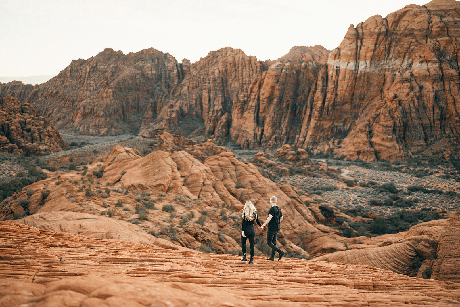 Stunning views at snow canyon for this engagement session