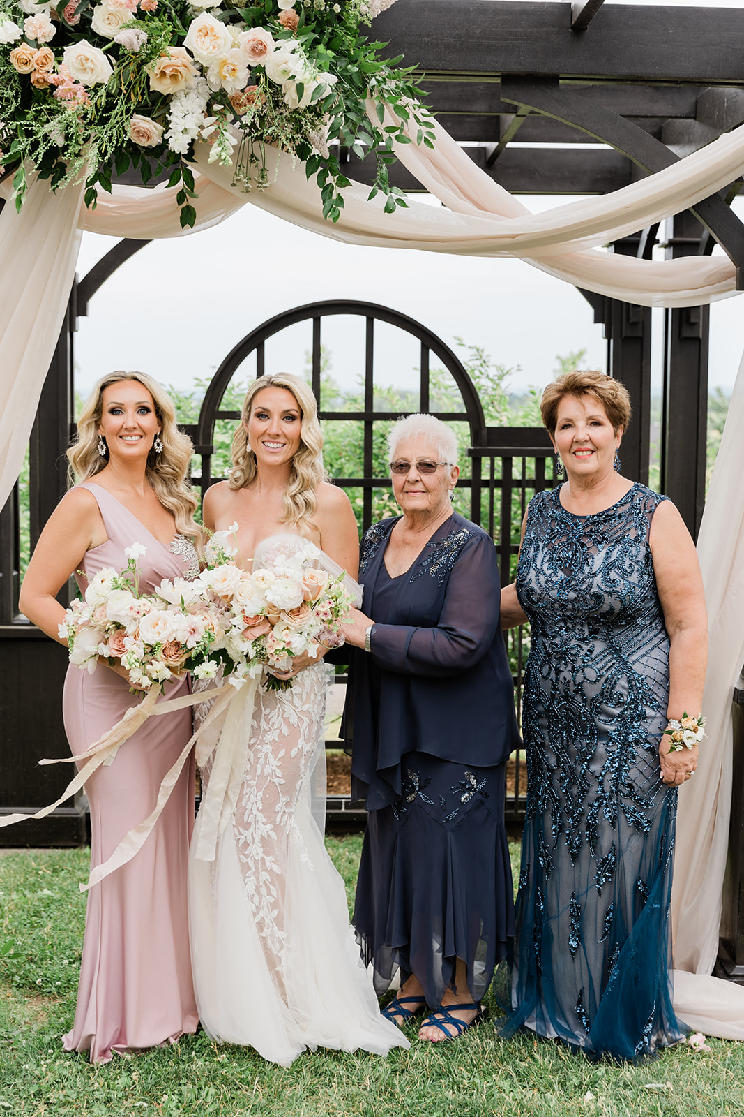 family portrait at farm to table wedding by jess collins photography 1