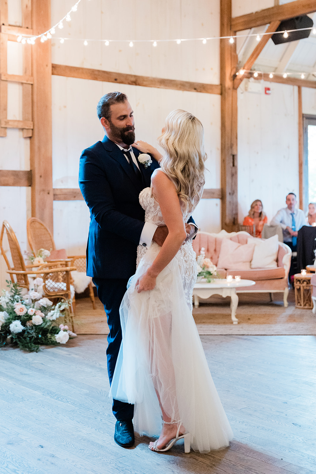 groom first dance at farm to table wedding by jess collins photography