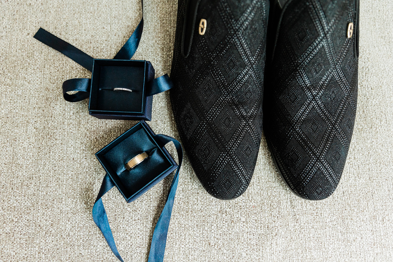 groom prep shoes flat lay at farm to table wedding by jess collins photography
