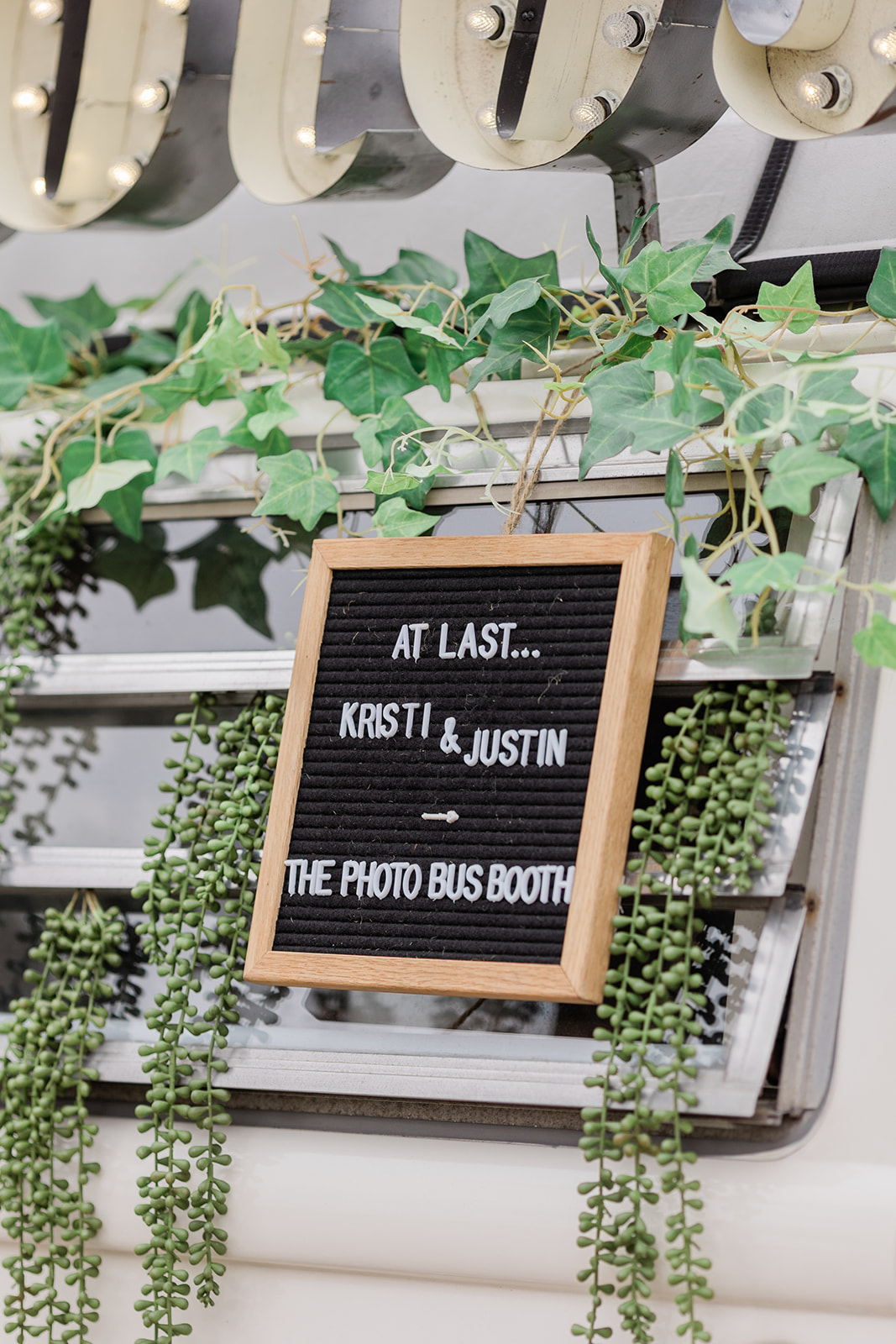 wedding reception photo sign at farm to table wedding by jess collins photography