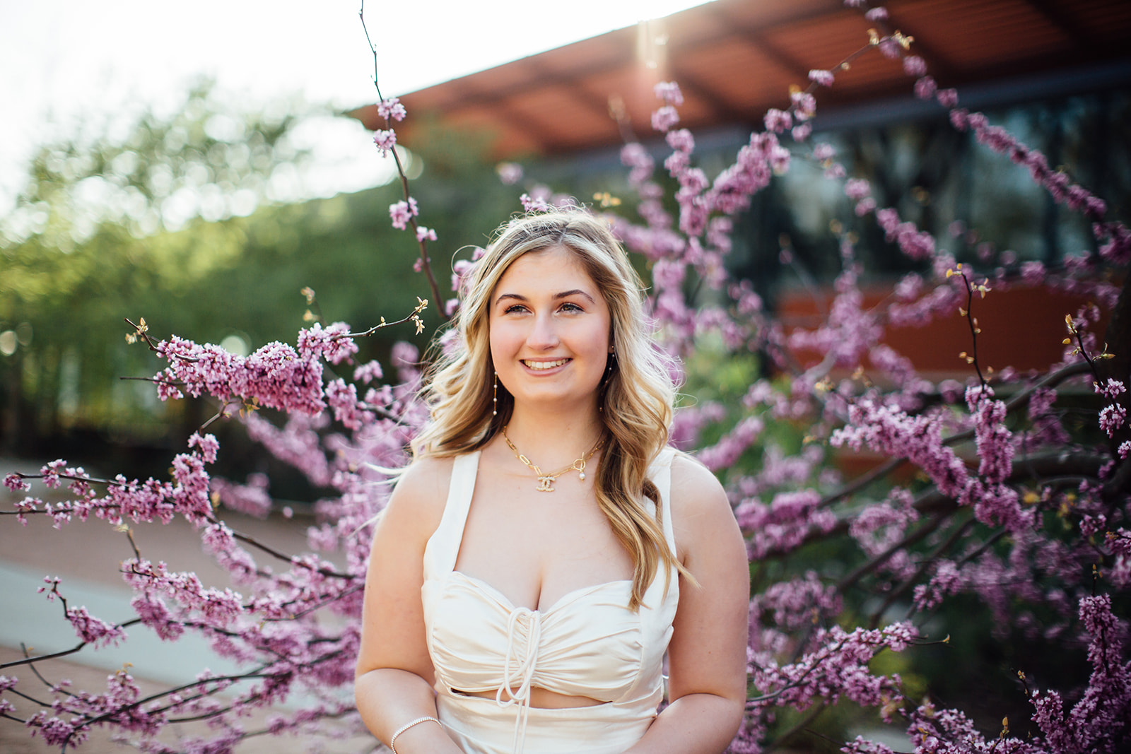 Naperville outdoor senior session during sunset