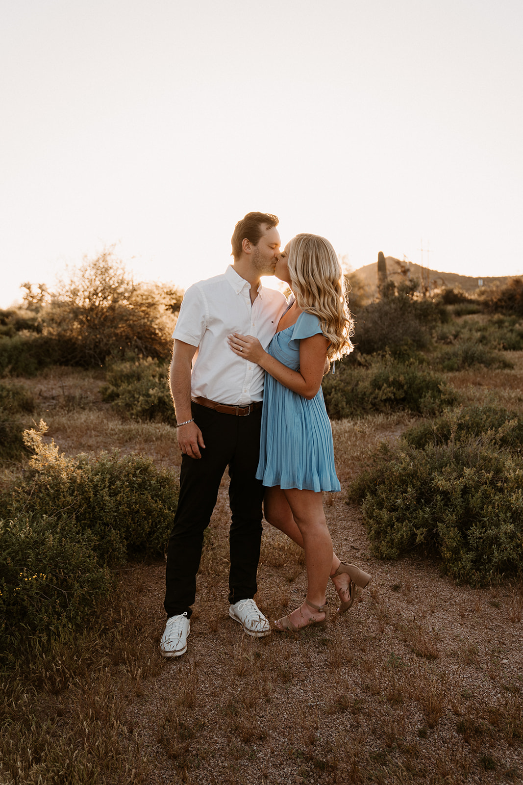 Authentic and Candid Engagement photos in the Phoenix Arizona Desert